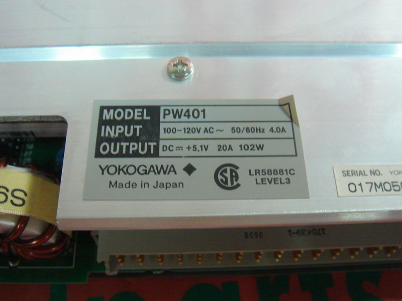 YOKOGAWA PW401 - PLC DCS SERVO Control MOTOR POWER SUPPLY IPC ROBOT